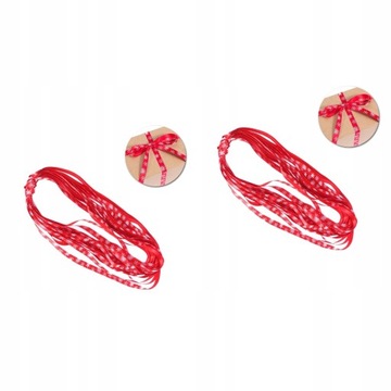 Red Gift Ribbon Christmas Chair Sashes Ribbons