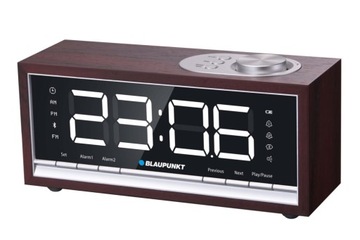 STYLOWE RADIO BUDZIK FM BLAUPUNKT DREWNO BLUETOOTH