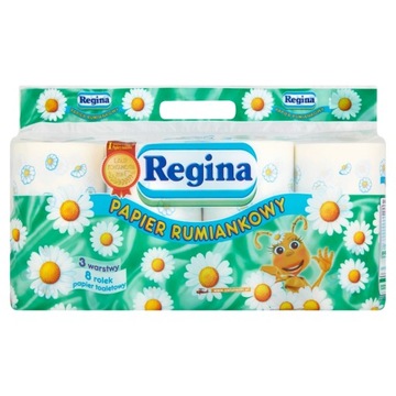 PAPIER TOALETOWY REGINA 8 ROLEK RUMIANKOWY