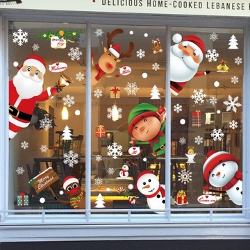 NAKLEJKI ŚWIĄTECZNE DWUSTRONNE NA SZYBĘ OKNO