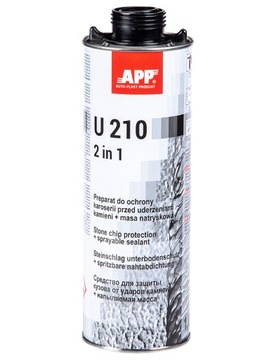 APP U210 ochrona karoserii baranek +masa CZARNY 1L
