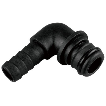 Króciec pomp QA - złącze 90° 12 mm