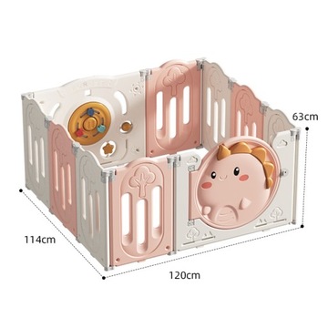 Модульный манеж + КОРЗИНКА для детей, бассейн с шариками