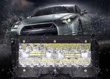 Комплект из 2 галогенных светодиодных рабочих ламп 120 Вт, 12–24 В.