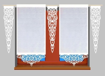 Ажурные вставки с вертикальным свесом 20*60 см 3 слоя цвета и узоры