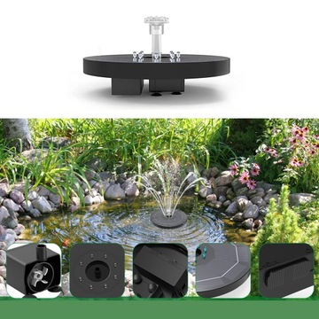 ЦВЕТНОЙ СОЛНЕЧНЫЙ ФОНТАН 8 СВЕТОДИОДОВ С АККУМУЛЯТОРОМ ЕМКОСТЬЮ 1500 МАЧ