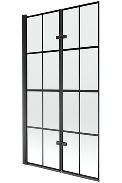 MEXEN CASTOR PARAWAN NAWANNOWY 2-S 100 CM CZARNY