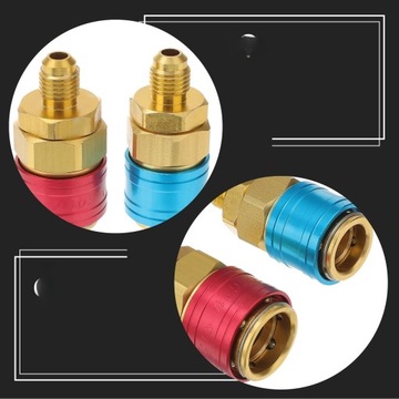 АВТОМОБИЛЬНЫЙ АДАПТЕР КОНДИЦИОНЕРА РАЗЪЕМЫ ВЫСОКОГО И НИЗКОГО ДАВЛЕНИЯ ДЛЯ 2 ШТ.