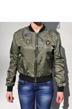 FA#123Z Kurtka Bomber Jacket Bomberka Naszywki M/L