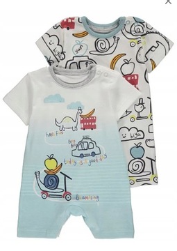 george_62 - 68_ 2 pack _bawełniany ramper_romper