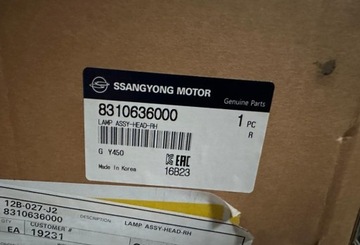 8310636000 SVĚTLO SSANGYONG