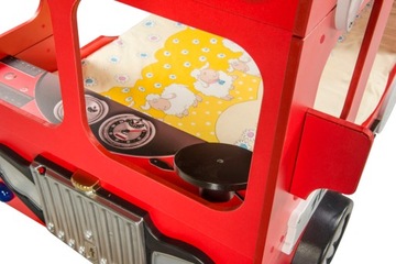 Детская кровать Двухъярусная кровать для ребенка для мальчика Пожарная МДФ