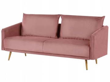 SOFA SKANDYNAWSKA KANAPA WELUROWA 3 OSOBOWA SALONU