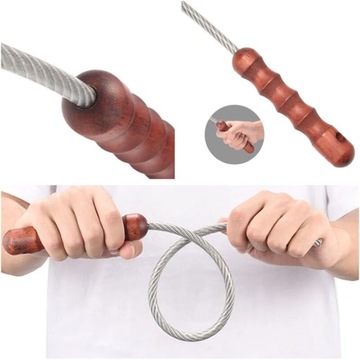 Тактический кнут светло-зеленого цвета с деревянной ручкой