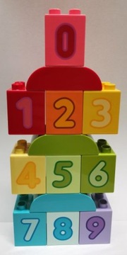 LS NOWE LEGO DUPLO TEMATYCZNY 2X2X2 CYFRY 0 do 9