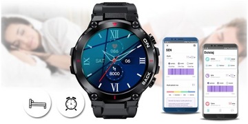 SMARTWATCH MĘSKI GRAVITY GPS 480mAh SPORT +GRAWER