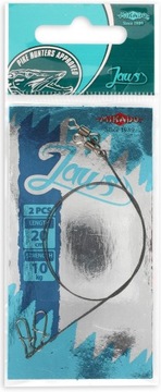PRZYPON WOLFRAMOWY JAWS LIGHT 15cm/10kg- op.2szt.