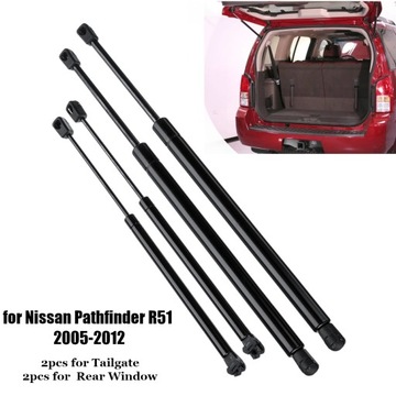 4X VZPĚRY/TLAKOVAČE TLUMIČE KRYT NISSAN PATHFINDER R51 2005-2012