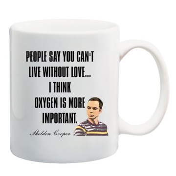 KUBEK TEORIA WIELKIEGO PODRYWU SHELDON WZORY