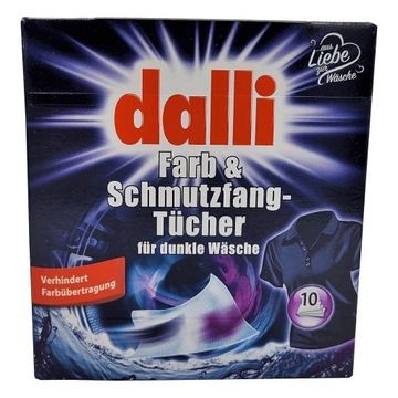 Dalli Farb & Schmutzfang - Tucher chusteczki do prania czarnego 10szt.