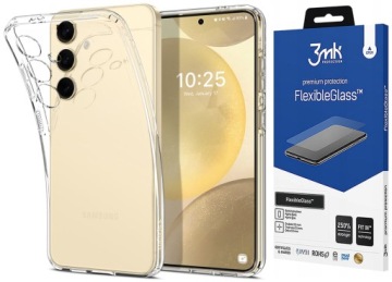 Pouzdro , Kryt kryt Spigen, pro Samsung Galaxy S24 a 3MK Sklo