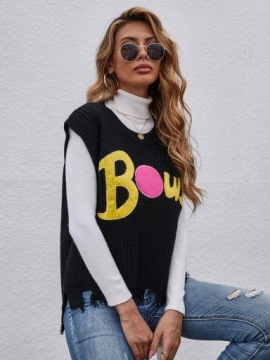 T25113 *ЖИЛЕТ-СВИТЕР SHEIN С НАПИСЬЮ S