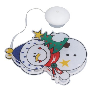 Рождественский снеговик на светодиодном оконном светильнике