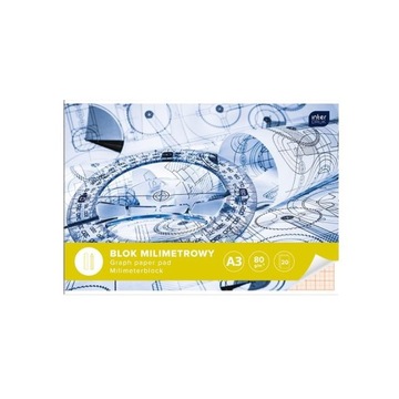 Blok Milimetrowy A3 Interdruk 20K 80g/m2