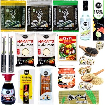 Zestaw Do Sushi 17 Produktów Premium - Rozmiar XL