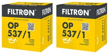 2× FILTRON OP 537/1 FILTR OLEJE