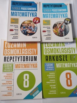 MATEMATYKA Arkusze Ósmoklasisty Repetytoria GREGx4