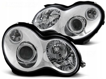LAMPY SOCZEWKOWE MERCEDES C W203 00-04R DEPO CHROM