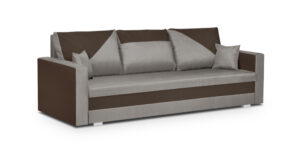 Kanapa sofa 3 os z funkcją spania sprężyny bonell ASTO1 brązowy