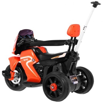 Оранжевый мотоцикл с коляской