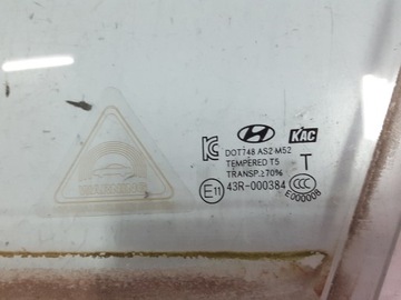 HYUNDAI I40 11-18R SKLO (OKNO) DVEŘE LEVÝ PŘEDNÍ