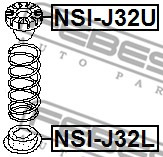 Febest NSI-J32L Talerz sprężyny
