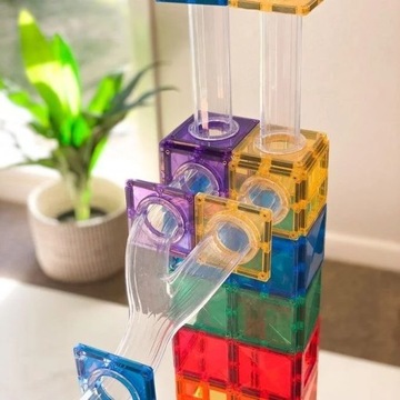 МАГНИТНЫЕ БЛОКИ CONNETIX BALL RUN RADING TRACK 92 ЭЛЕМЕНТА