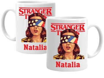 Kubek serial STRANGER THINGS Eleven + imię fana