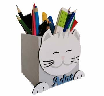 Przybornik na kredki ORGANIZER POJEMNIK Z IMIENIEM