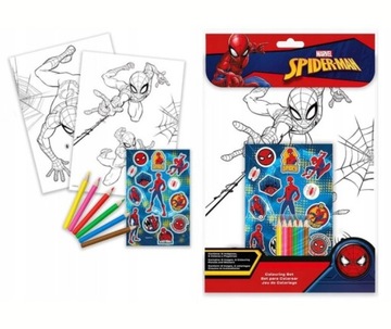 Zestaw do Kolorowania SPIDERMAN Kolorowanka z naklejkami