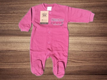 Mrofi pajacyk niemowlęcy bawełna rozmiar 56 (51 - 56 cm)