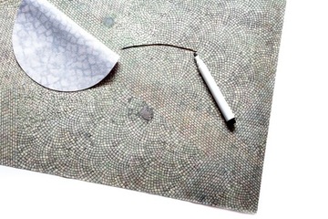 МОЮЩИЙСЯ ВИНИЛОВЫЙ КОВРИК ДЛЯ ДВОРА 50X50 СМ - ЧИСТЫЙ