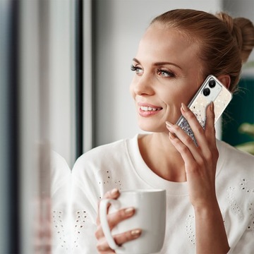 Чехол для Xiaomi Redmi 13C | КОРПУС Poco C65 С БЛЕСТКОЙ ЗАДНЕЙ СТОРОНЫ + ЗАЩИТНОЕ СТЕКЛО 9H