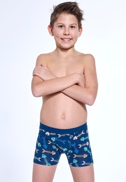 Bokserki Cornette Young Boy 700/146 Fishbone 134-164 granatowy 134-140