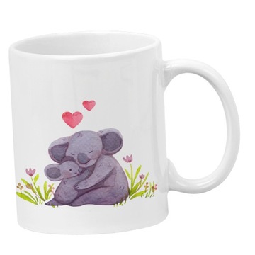 Kubek miś KOALA serce zwierzęta z koalą walentynki