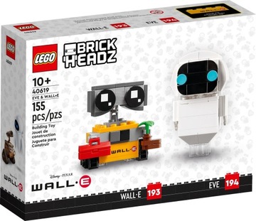 LEGO 40619 BRICKHEADZ EWA i WALL-E wys.24H NOWE