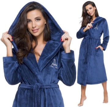 EIFFLA DŁUGI PUCHOWY DAMSKI SZLAFROK PODOMKA XL