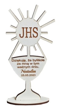 Podziękowania gości komunia komunijne kielich