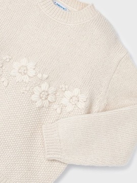 Mayoral Sweter 4.301 Écru Regular Fit