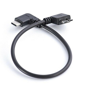 Kąt 90 stopni USB3.1 typu C do USB 3.0 Micro B ka